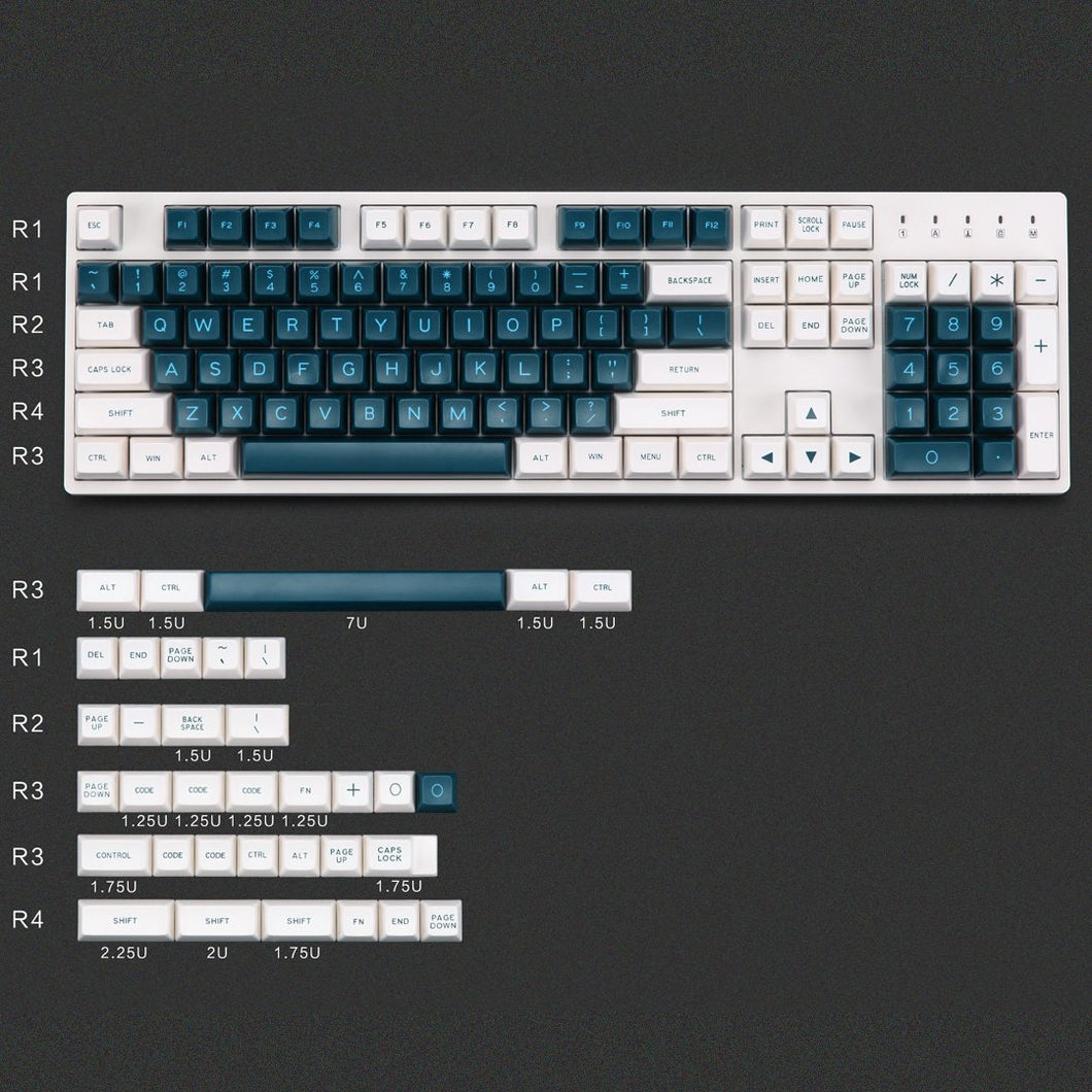 MAXKEY B&W Sa Keycaps