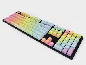 npkc blank pbt keycap rainbow