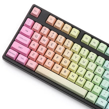 Load image into Gallery viewer, PBT rainbow dye-sub keycaps
