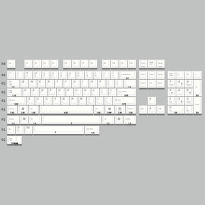 EnjoyPBT Gray English Keycaps set