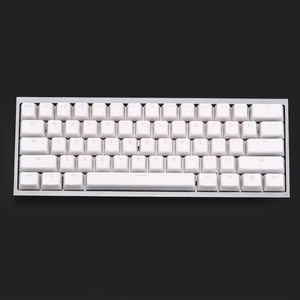 PBT white pudding backlit Keycaps