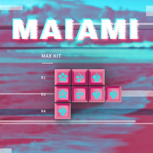 MAXKEY Miami SA keycaps