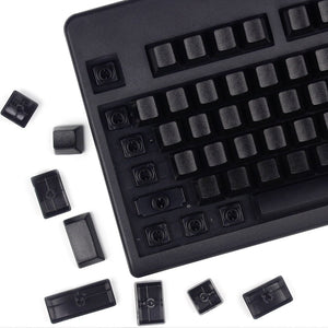 POM Topre interface black blank keycaps