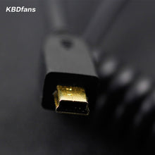 Load image into Gallery viewer, Mechanical keyboard coiled MINI USB cable.
