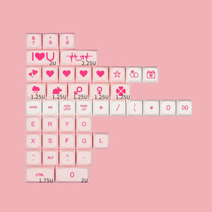 NP Pink valentine's day Keycaps