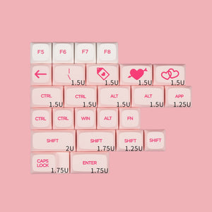 NP Pink valentine's day Keycaps