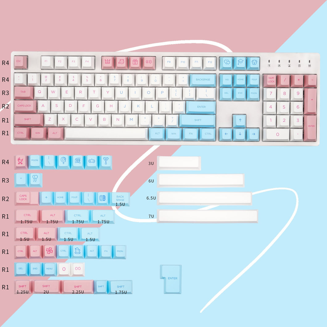 Cherry profile Keycaps dye-sub